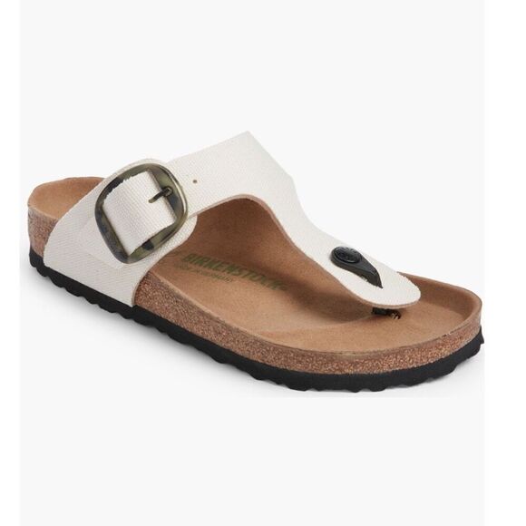Birkenstock | Gizeh Big Buckle Canvas Sandals - Picture 1 of 11